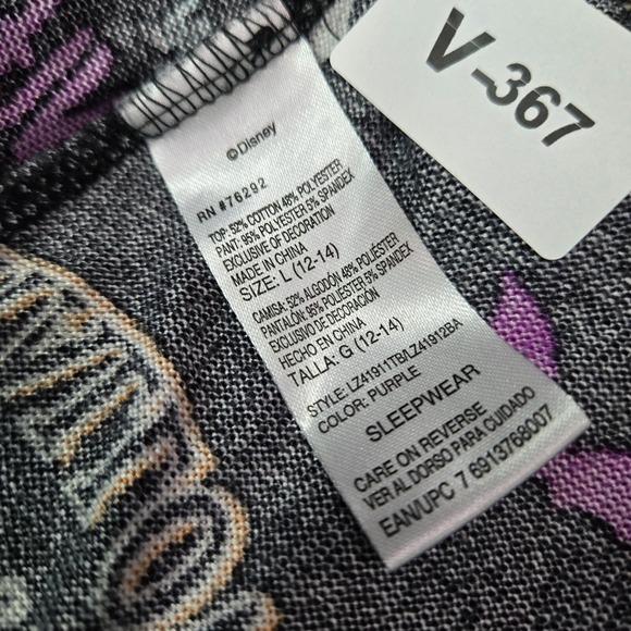 Disney Women Sleepwear Large Black Nightmare Before Christmas Pajama Pant Jogger - Picture 10 of 13